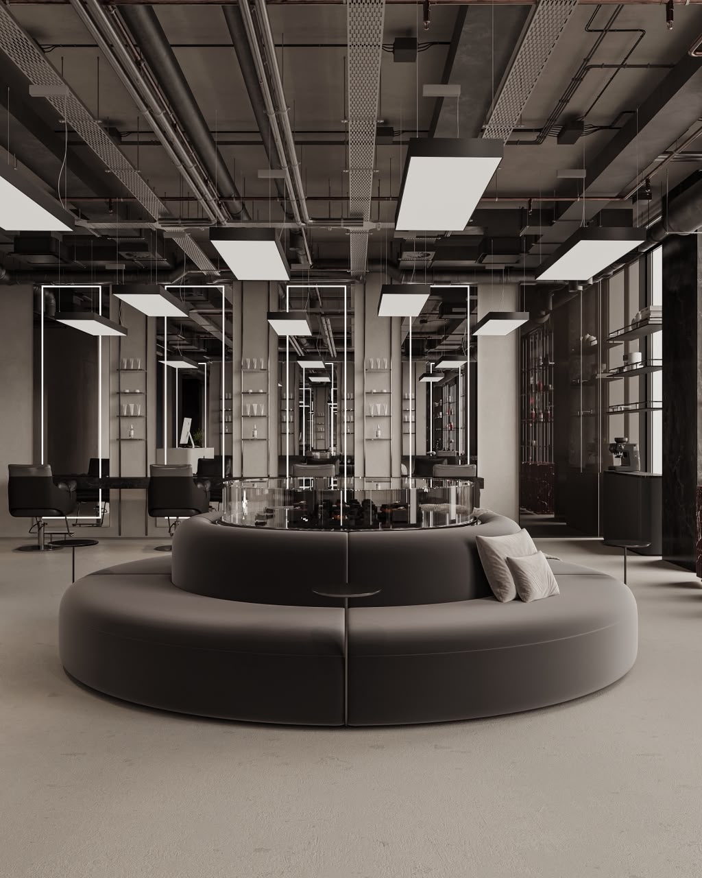 The lounge — A Star Barbers, Jumeirah Lake Towers